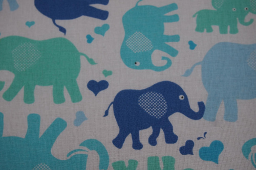 niebieskie słonie