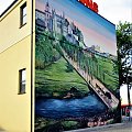 nowy mural pokazujący wjazd gen..Zajączka do Lublina