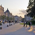 Lublin w blasku zachodzącego słońca