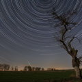 Startrails z bolidem 30.10.2017